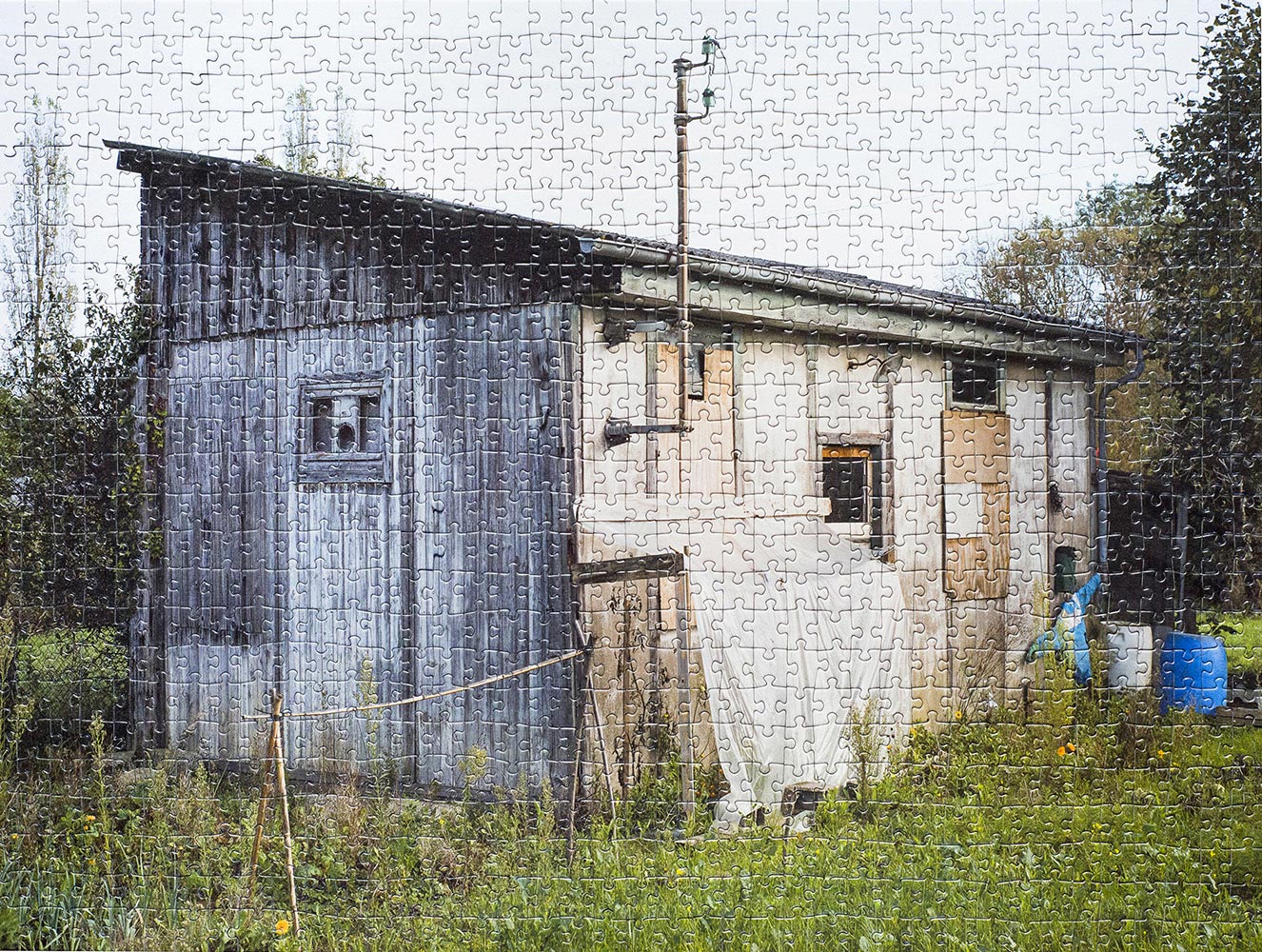 @Pierre-Yves Racine, Parcelle 157 (2016), puzzle 1000 pièces, 64x48cm. Projet Les Prairies, 2012-en cours.