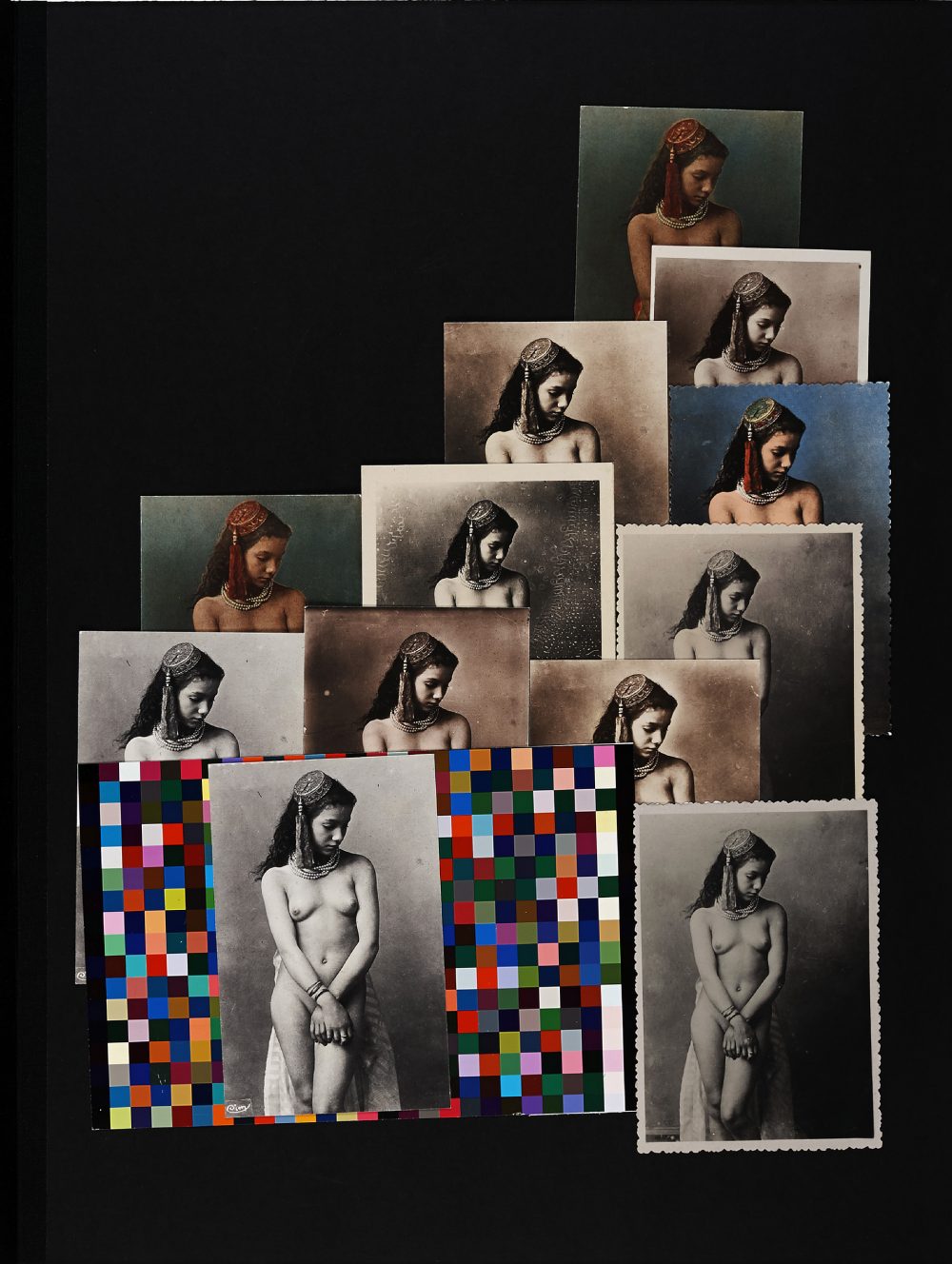 Alinka Echeverría, Notes pour Nicéphora, 2016. Planche extraite du leporello, matériaux divers, collage. Courtesy de l'artiste / Résidence BMW au musée Nicéphore Niépce