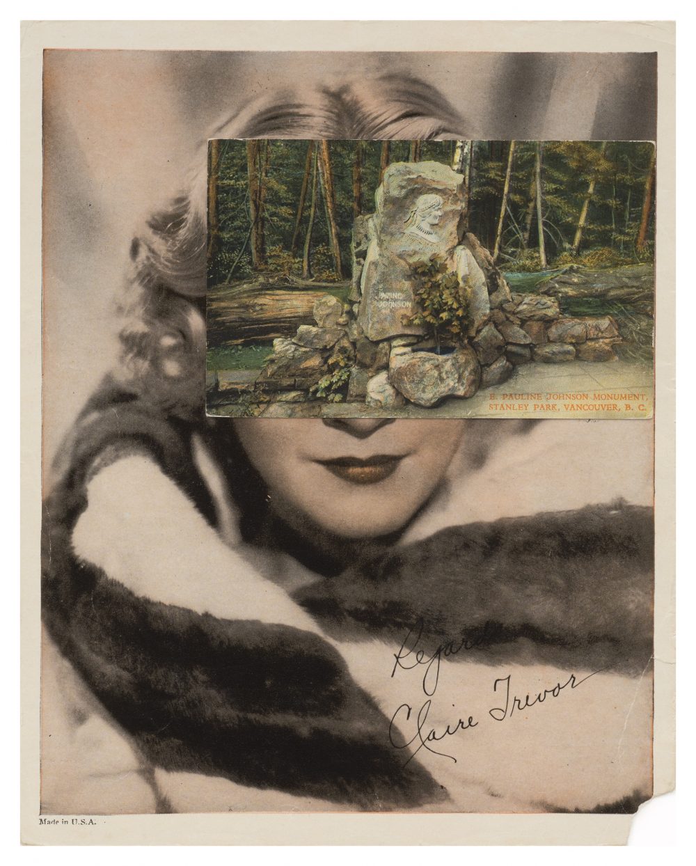 John Stezaker, Mask (Film Portrait Collage), CLXXXIV, 2015. Courtesy de l'artiste et The Approach, London