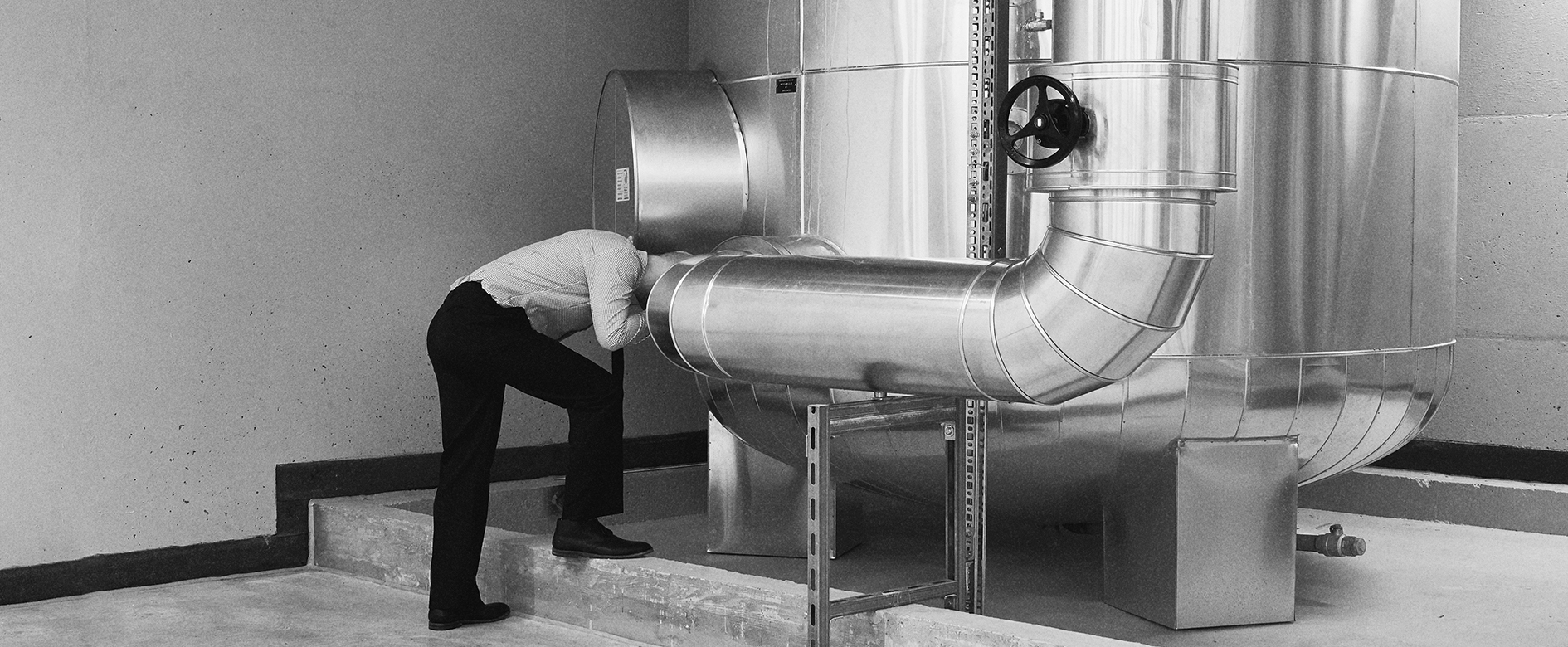 Nicolas Polli, G-SEO with scientist, 1978. Ferox, The Forgotten Archive, 1976-2010
