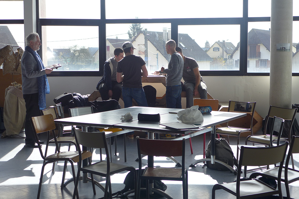 Vue d'atelier, Sylvain Gouraud, Beau Travail, lycée agricole Gilbert Martin du Neubourg, dans l’Eure, septembre 20206