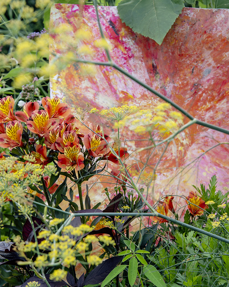 Vue d'atelier, Anaïs Boileau, Au vert, Jardin des plantes de Rouen, août 20203