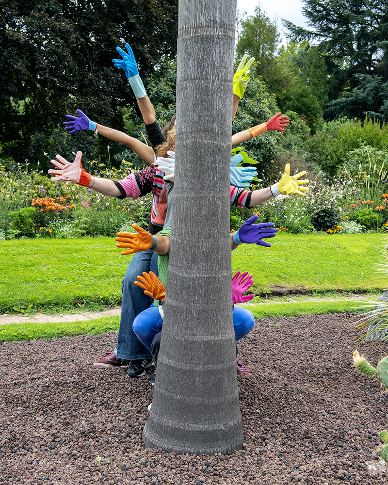 Vue d'atelier, Anaïs Boileau, Au vert, Jardin des plantes de Rouen, août 20209