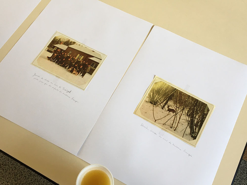 Vue d'atelier, Antoine Seiter, Valéria Monaldi, Je, tu, nous, le grand album, À l'Ehpad Résidence du Duc d’Aumale et Lefebvre-Blondel-Dubus à Gaillefontaine, avril 20218