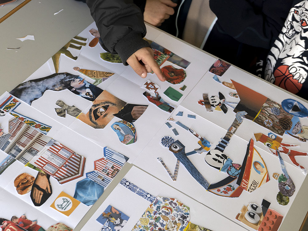 Damien Monteau, Vue d'atelier Troca à l’école Pépinières St-Julien (Rouen), Escola Básica da Glória (Aveiro – Portugal), 202210