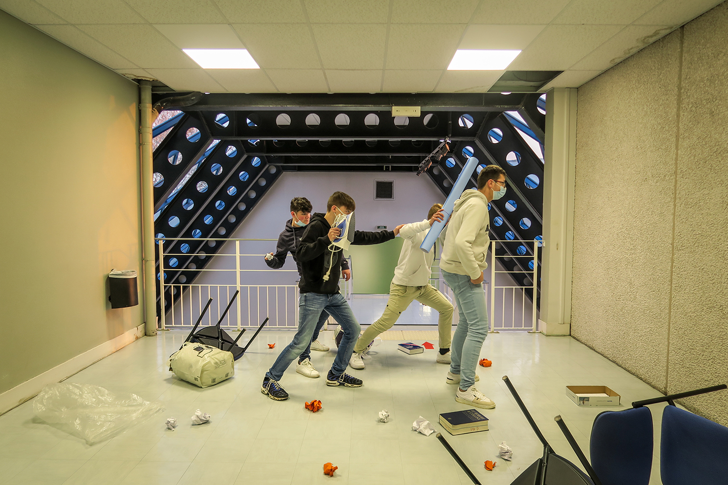 Vue d'atelier, La fabrique de l’image d’actualités, Lycée du Golf (Dieppe) et au Lycée agricole La Salle (Montebourg), février 20225