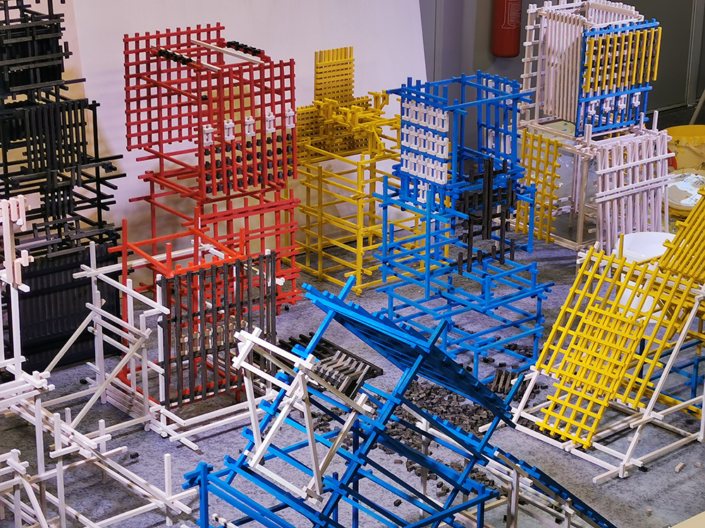 Vue d'atelier, Stéphane Mouflette, Pro Domo, Au lycée des métiers d’art Boismard (Brionne), avril 20217