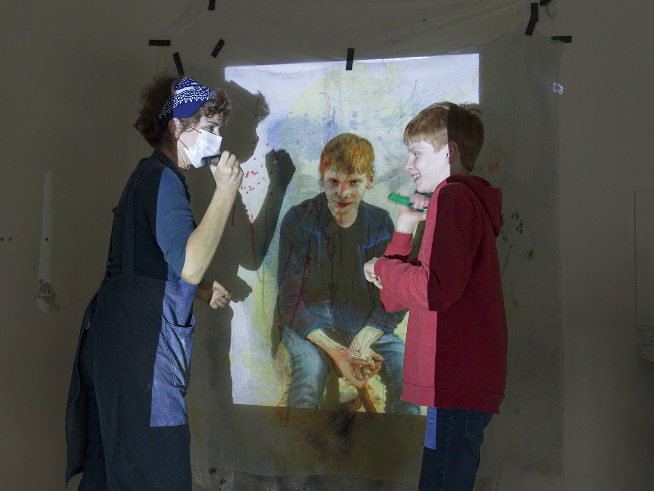 Vue d'atelier, dessiner les rêves, Centre Infantile Raymond Lerch (Le Havre), février 20223