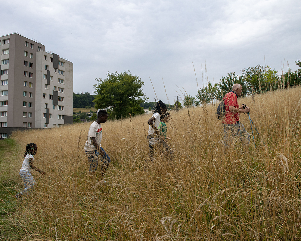 Anaïs Boileau, Vue d'atelier Circuit court au jardin partagé de Bien vivre et vieillir à la Grand’Mare, 20228
