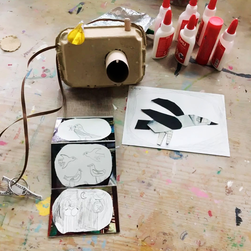Sophie Grassart, vue d atelier Clic clac 1