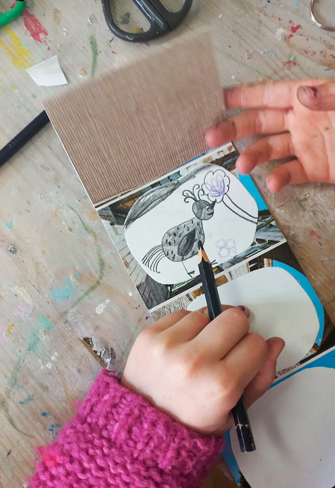 Sophie Grassart, vue d atelier Clic clac 2