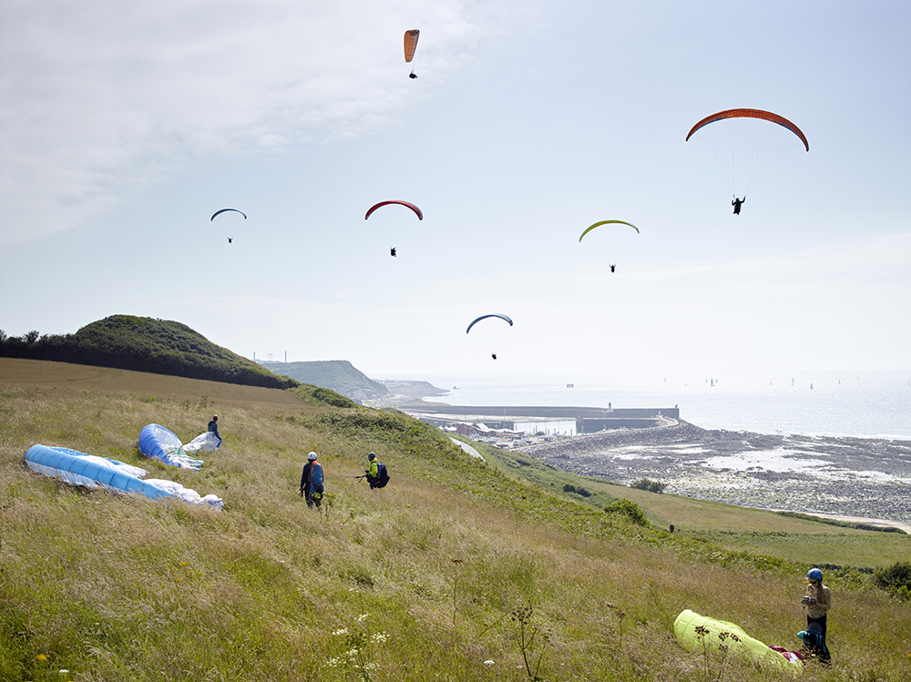 Simon Roberts, Parapentes, Port Diélette, Cotentin, Normandy, 2021