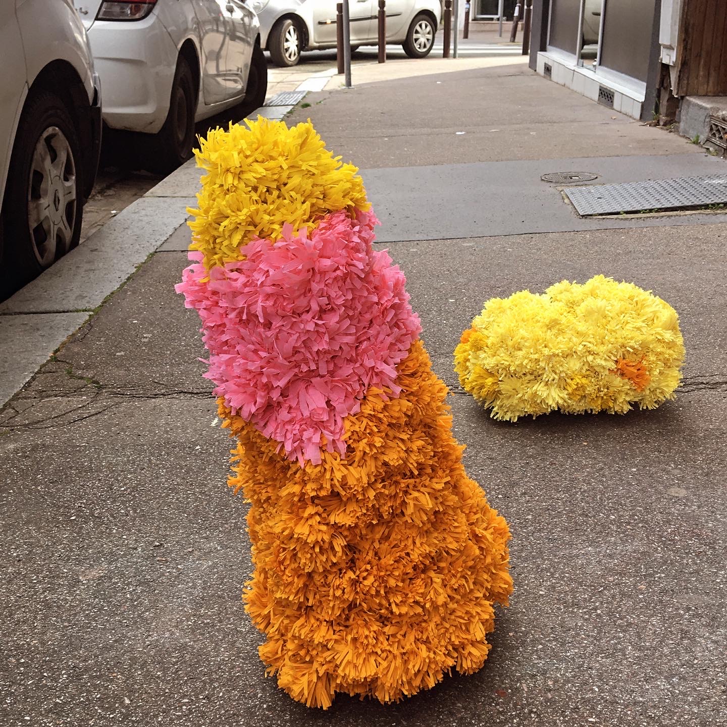 SOPHIE GRASSART, Vue d atelier ROULE CLOCHETTE, exposition La Rose est sans pourquoi 4