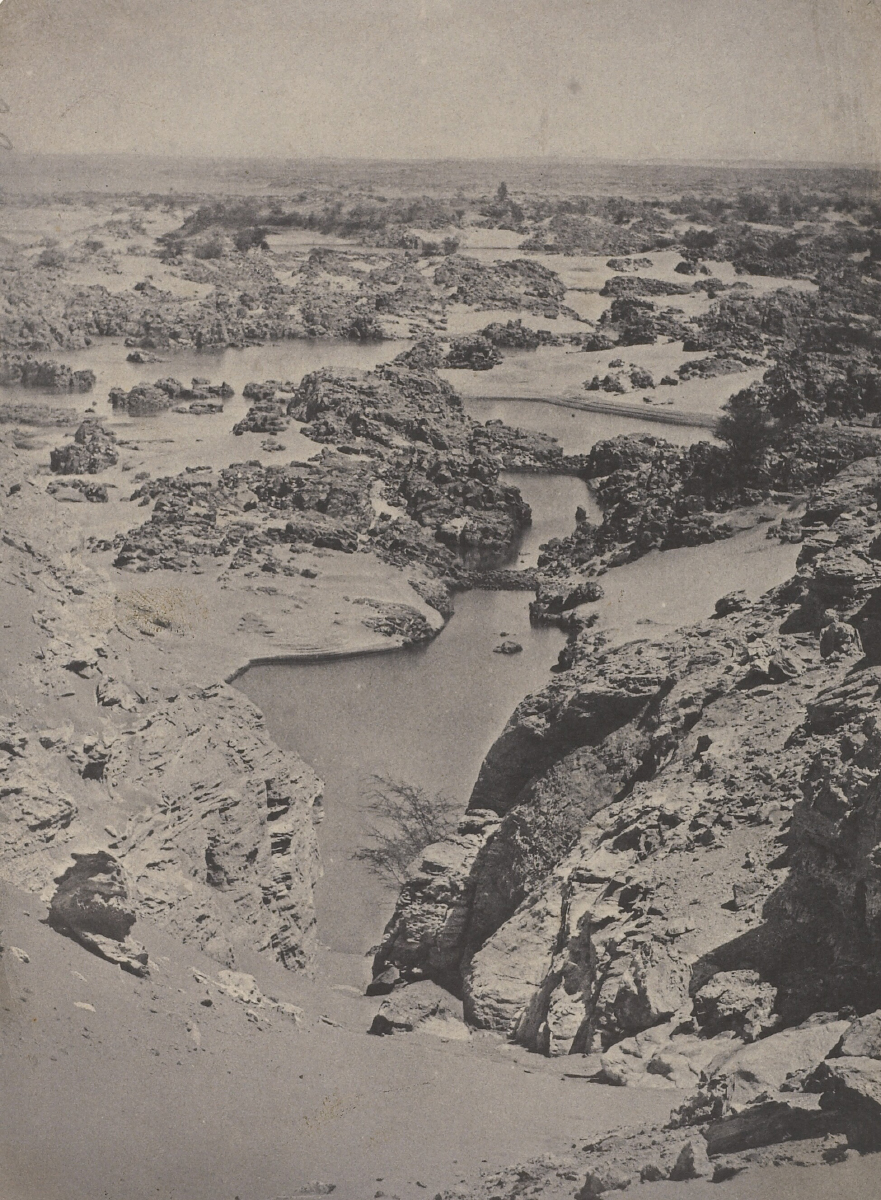 [Nubie. Vue cavalière de la seconde cataracte.]