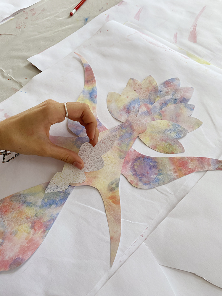 Vue d'atelier Fine fleur avec Agnes Frege au lycee Augustin Boismard, Brionne 1