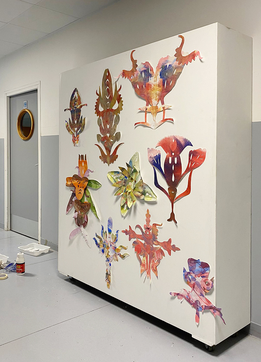 Vue d'atelier Fine fleur avec Agnes Frege au lycee Augustin Boismard, Brionne 7