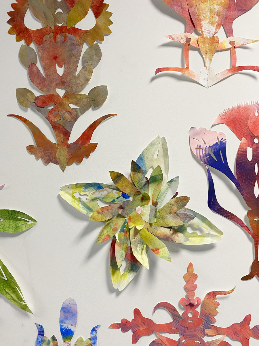 Vue d'atelier Fine fleur avec Agnes Frege au lycee Augustin Boismard, Brionne 8