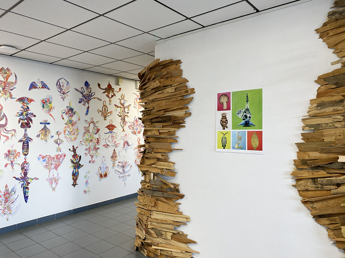 Vue d'atelier Fine fleur avec Agnes Frege au ycee Gilbert Martin au Neubourg 6