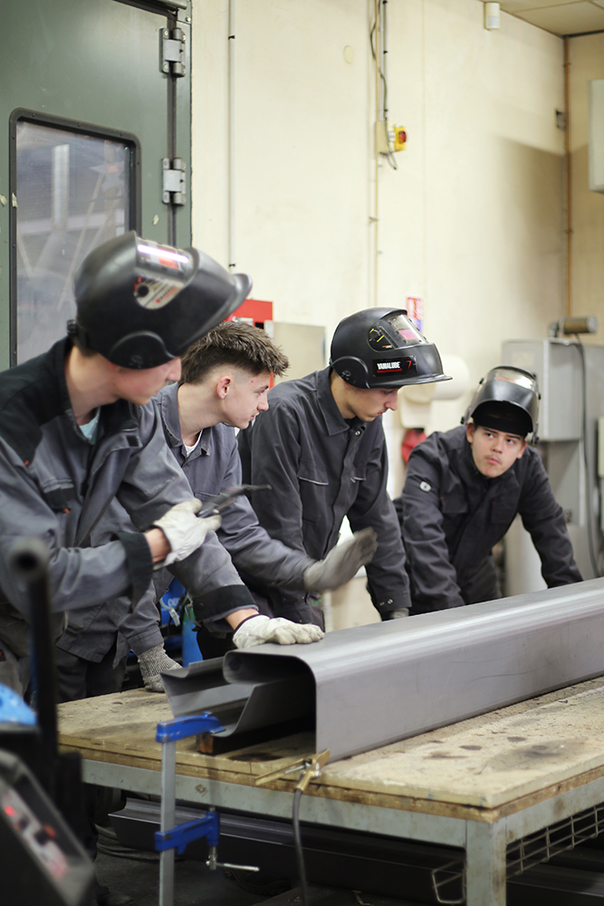 Félix Luque Sánchez, Vue d'atelier Métalmorphose au Lycée Émulation dieppoise (Dieppe), 202511