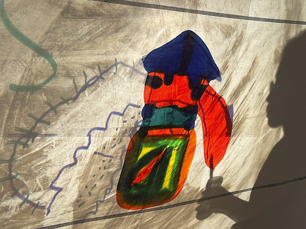 Vue d'atelier Theophile Trossat, Marion Dutoit, Dessiner les reves 3 1