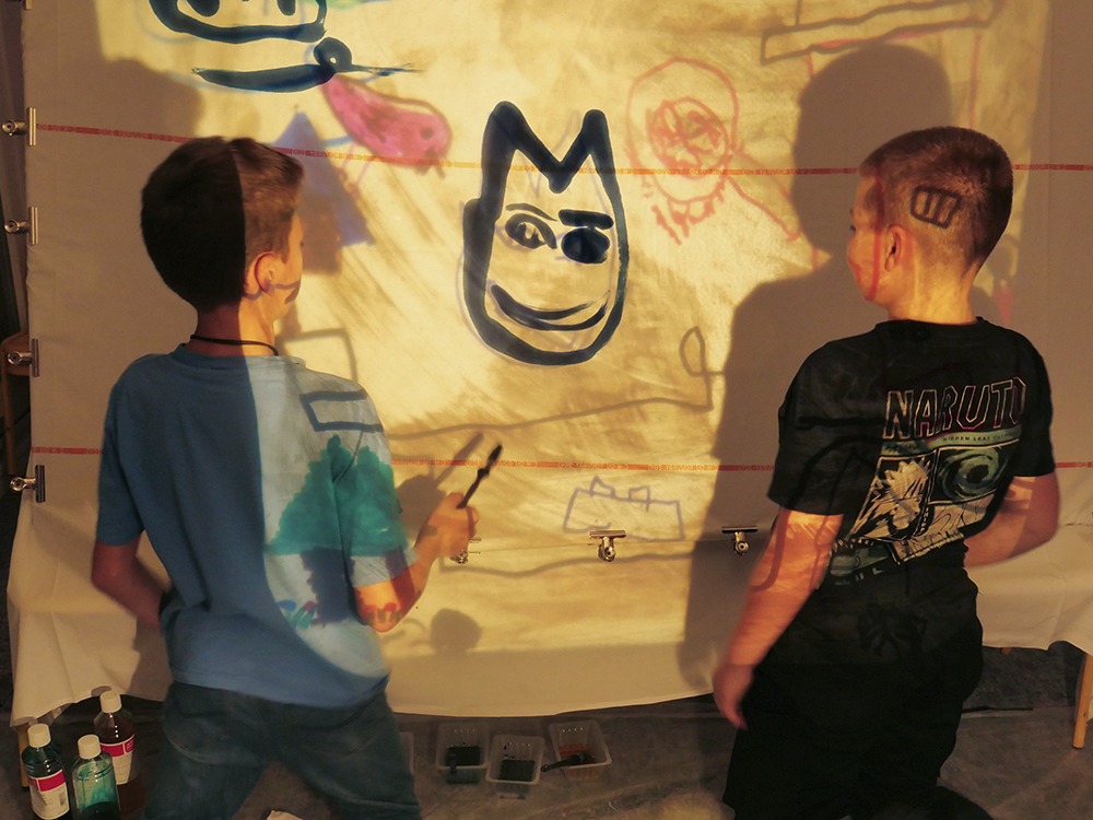 Vue d'atelier Theophile Trossat, Marion Dutoit, Dessiner les reves 3 4