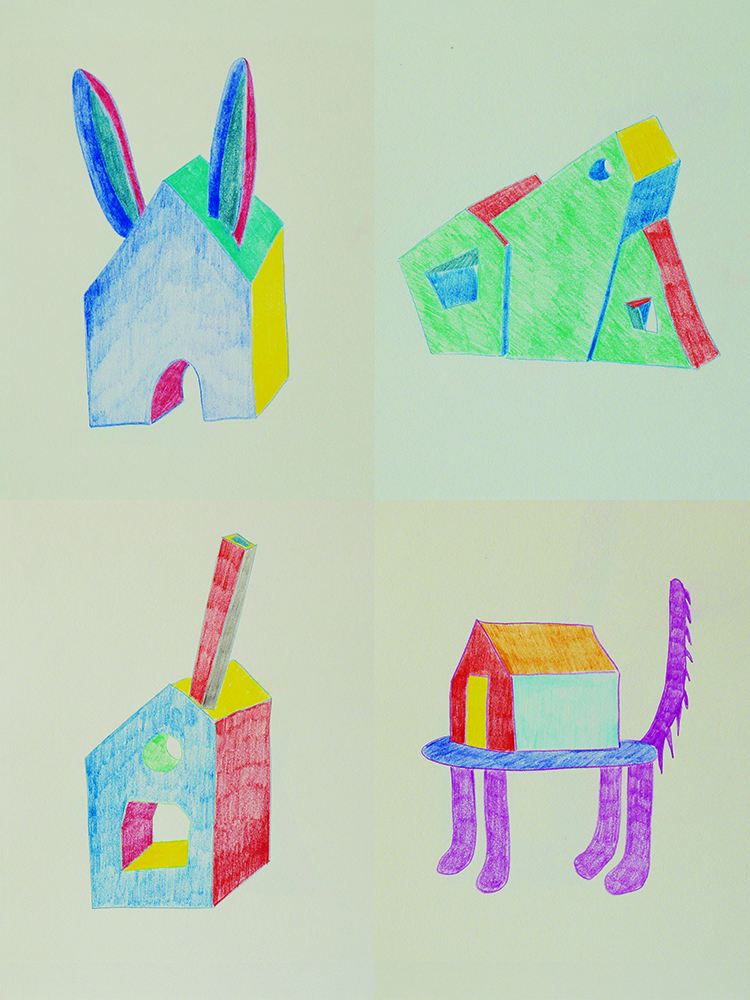 Vue d'atelier Theophile Trossat, Marion Dutoit, Dessiner les reves 3 5